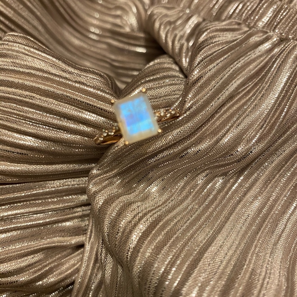 Rose Gold fill Moonstone Ring